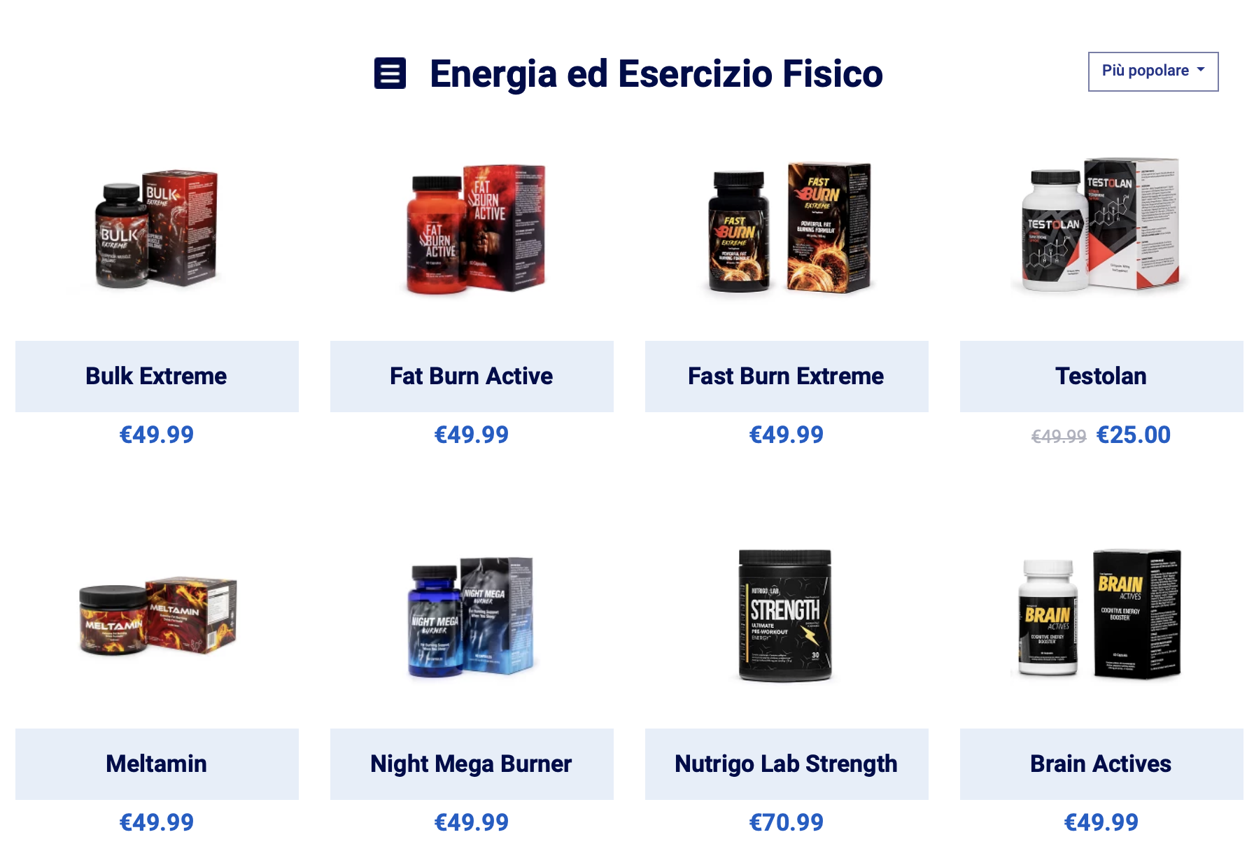 Migliori integratori per energia ed esercizio fisico 