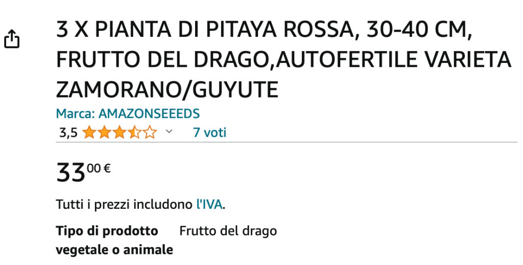 Acquisto dragonfruit